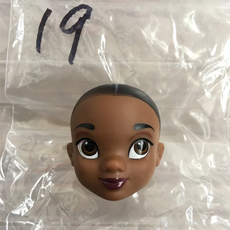 Lovely Princess Bald Head DIY Planting Long Soft Hair Doll Head Belle Snow white Baby Girl Favorite Princess Doll Part