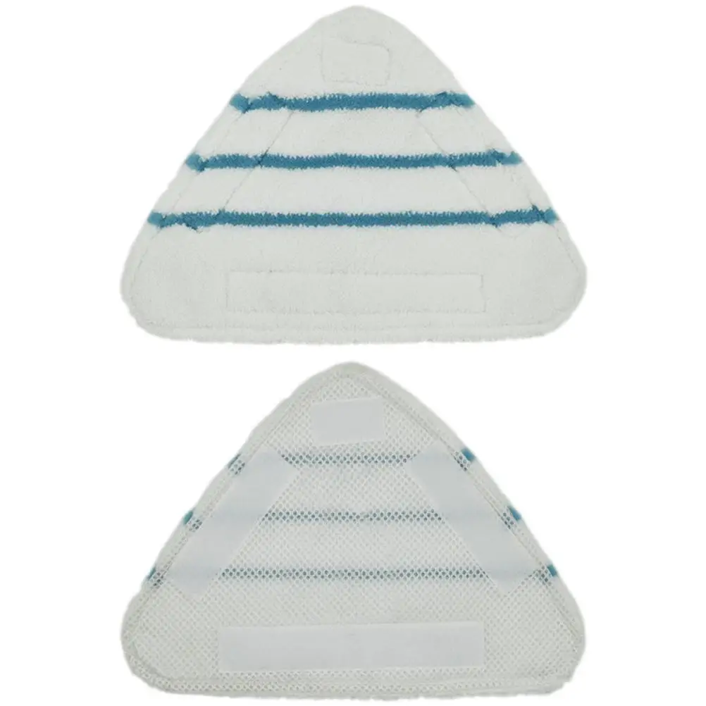 2 Pcs Steam Mop Replacement Pads Triangle Washable Cloth Cleaning Floor Microfiber Mop Head Pad Steam Mop Fittings Accessories