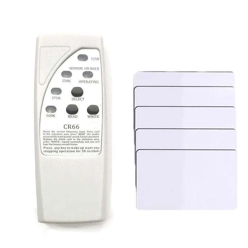 Handheld RFID Card Reader Writer 125KHz Copier Cloner Duplicator ID Tags   EM4305 T5577 RFID Tag Key Card Keyfob