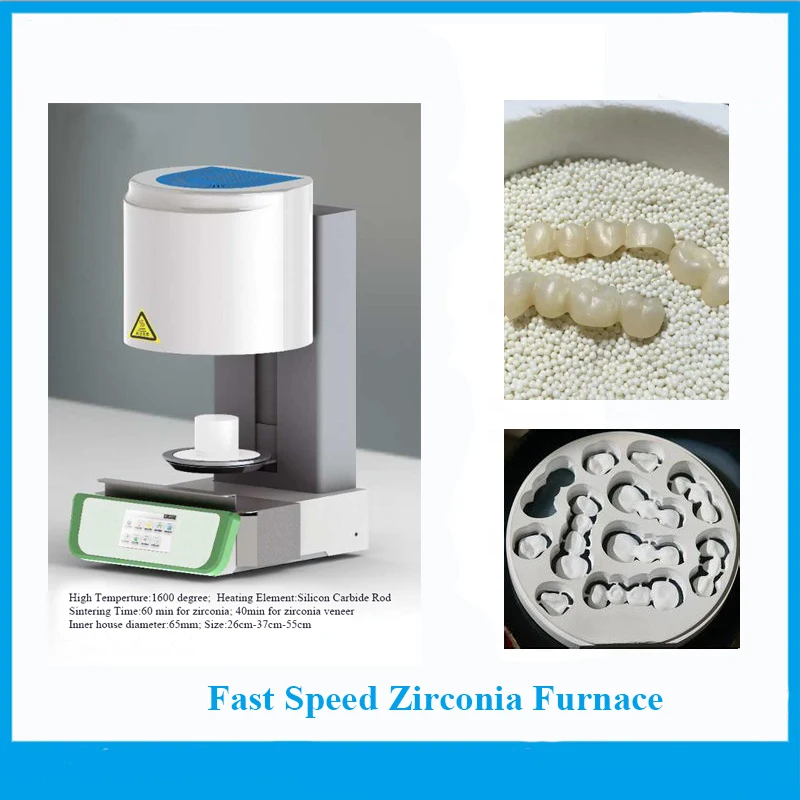 

Green Fast Speed Sintering Furnace YL-9C Dental Zirconia Oven with Lift Tray Lab Equipment Teeth White