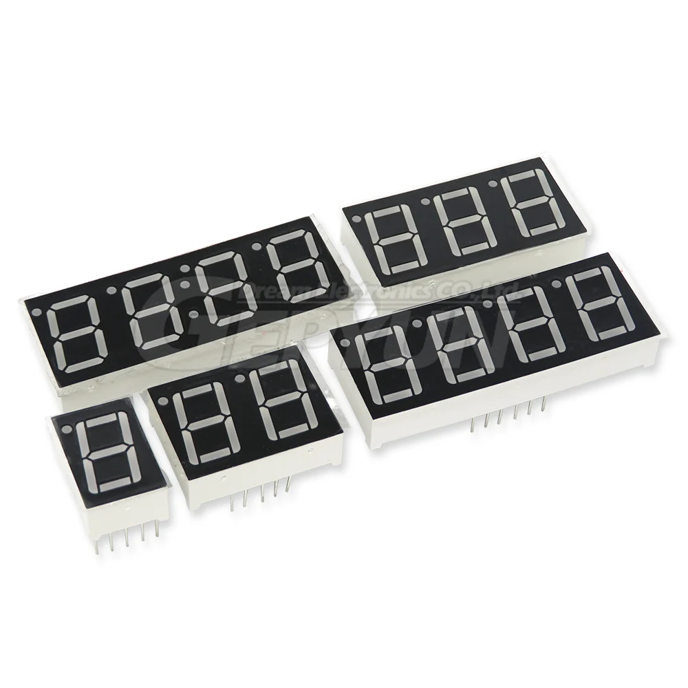 Display a LED da 5 pollici da 0.56 pollici 7 segmenti 1 Bit/2 Bit/3 Bit/4 Bit cifre tubo rosso comune catodo/anodo digitale 0.56 pollici led 7