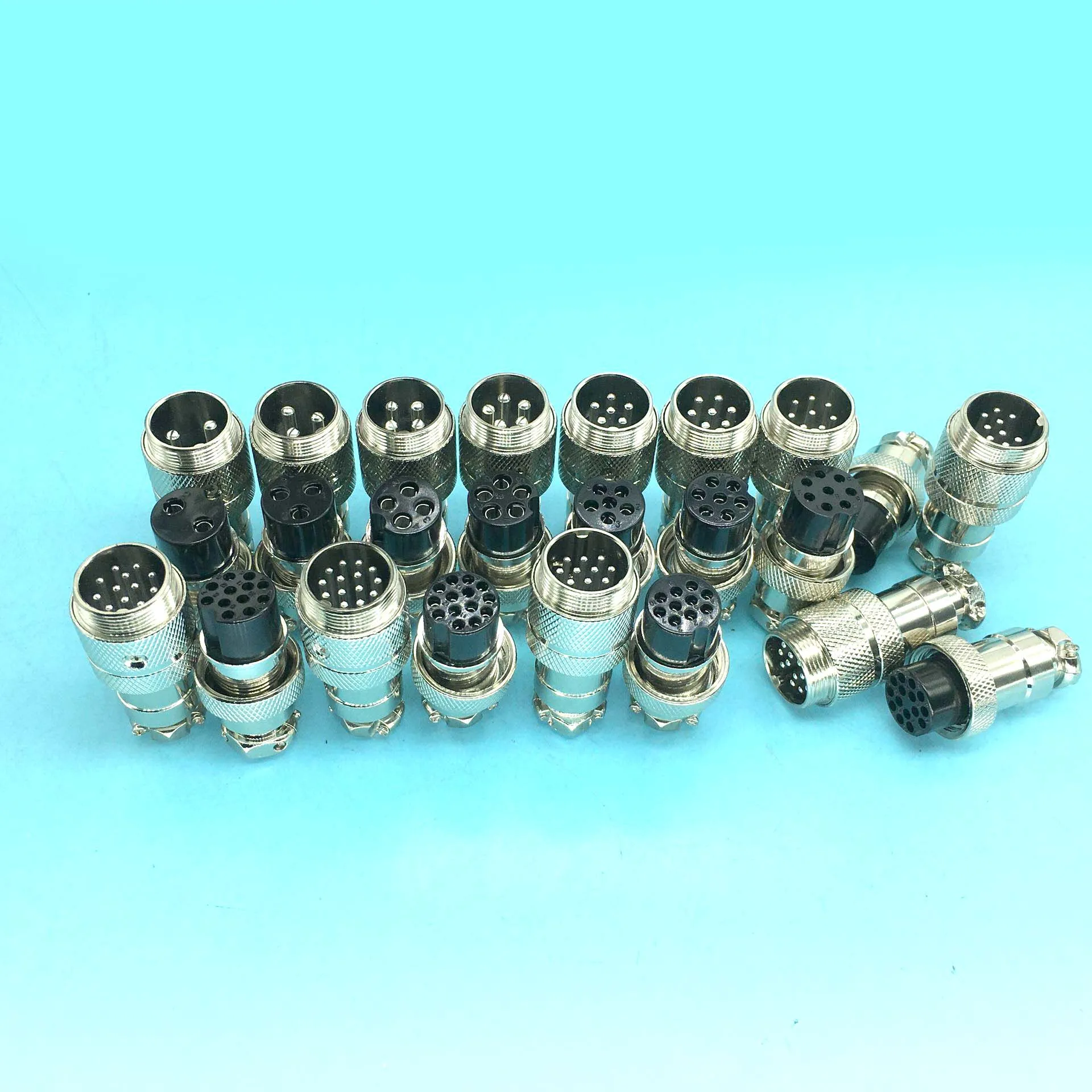 

2 Set High Quality Gx20 M20 2/3/4/5/6/7/8/9/10/12/14 15-Pin Aviation Interface Plug Socket Docking Connect Butt-Joint Connector