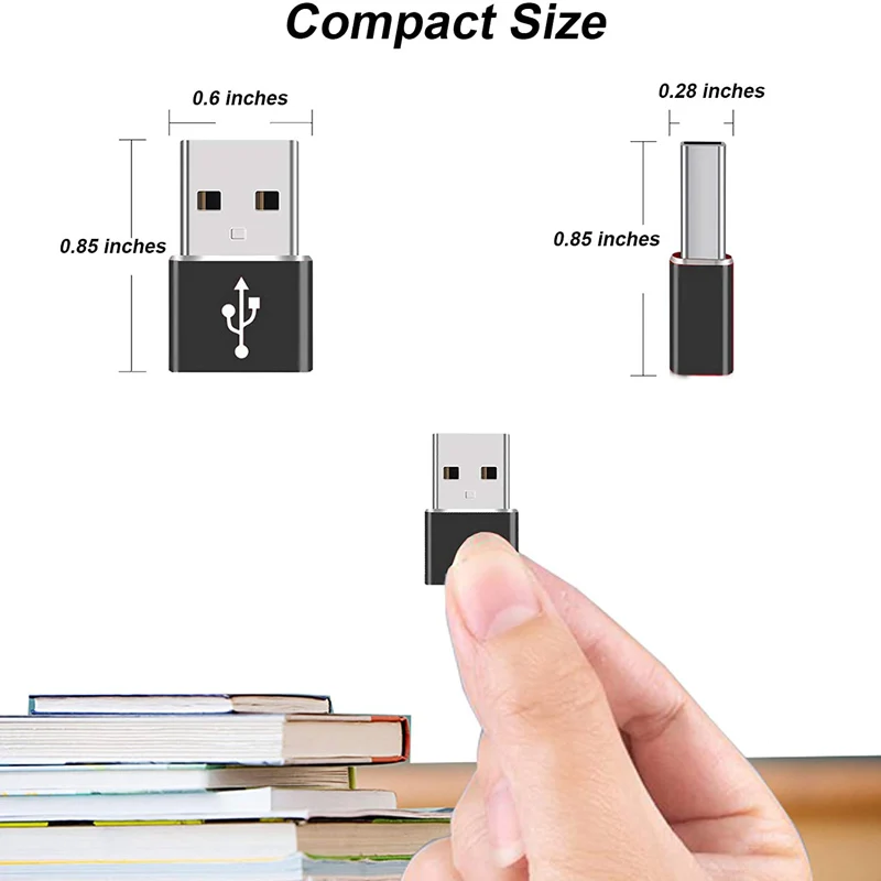 Переходник с USB 3,0 на USB C 3,1, Мини Высокоскоростной Переходник с USB Type C «Мама» на USB Type A «папа» для быстрой зарядки и синхронизации