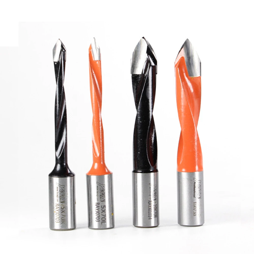 1 szt. Wiertło ze stopu węglika wolframu do obróbki drewna wiertło przelotowe CNC router Bit odporny Dia.5-10mm tworzenie otworów