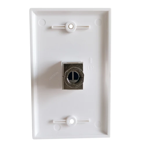 Imagen 2 del producto Panel de pared estándar de EE. UU. CAT.8 RJ45 Facepalte con Keystone CAT8 Jack LAN para enchufe de red de 40GB en Color blanco