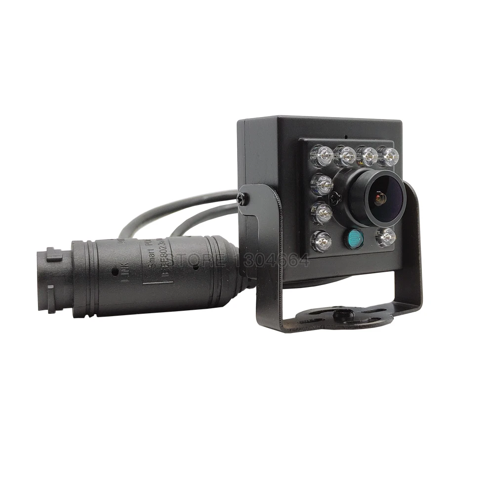 Caméra de surveillance IP POE HD 4MP/3MP/48V, dispositif de sécurité domestique sans fil, avec vision nocturne infrarouge (10 LED)