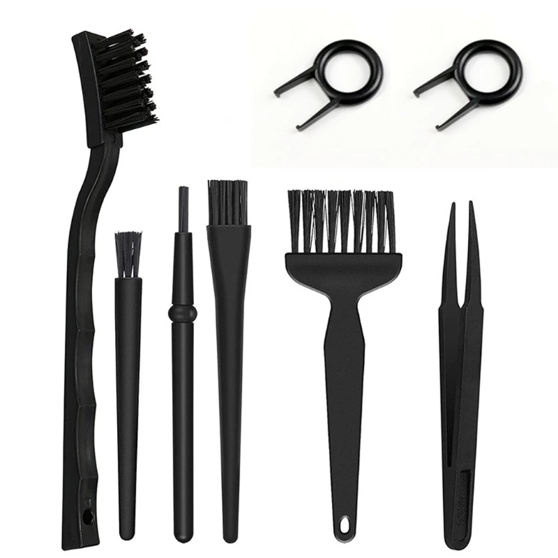 Anti-static Professional Computer Cleaning Brushes Kit 6-8Pieces Dust-sweeping T21A