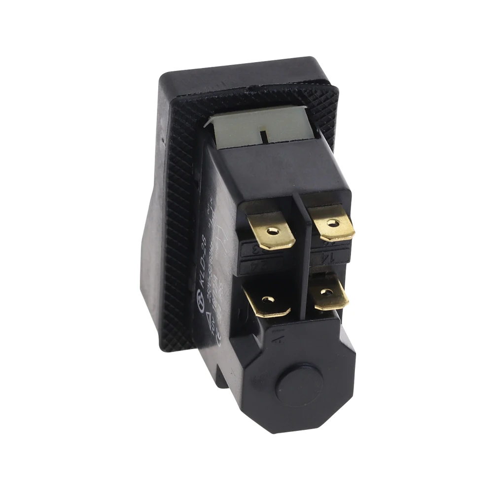 250V 16A Waterproof Magnetic On Off Switch KLD28 4 Pin Start Stop Magnetic On Off Switch for Workshop Machines 54*30*55mm