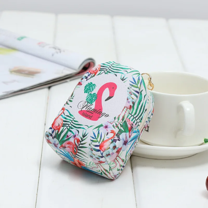 

1 Piece Flamingo Pattern Cute Bag Pocket Wallet 5 Styles Of Flamingo Design Small Pocket Wallet With Zipper