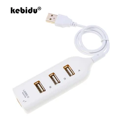 Kebidu uniwersalny USB Hub 4 Port USB 2.0 Hub z kablem wysokiej prędkości Mini Hub rozdzielacz gniazda kabel Adapter do laptopa PC