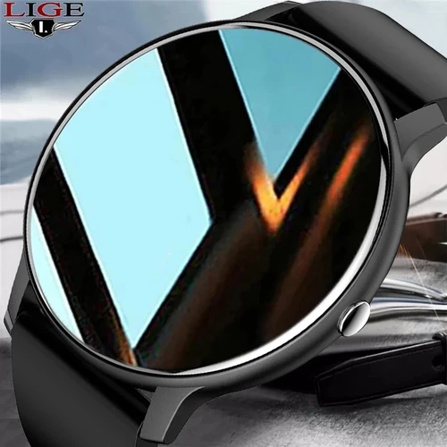 LIGE 2025 nuevo reloj inteligente para hombres pantalla completamente táctil reloj deportivo IP67 impermeable Bluetooth para Android ios reloj inteligente para hombres + caja