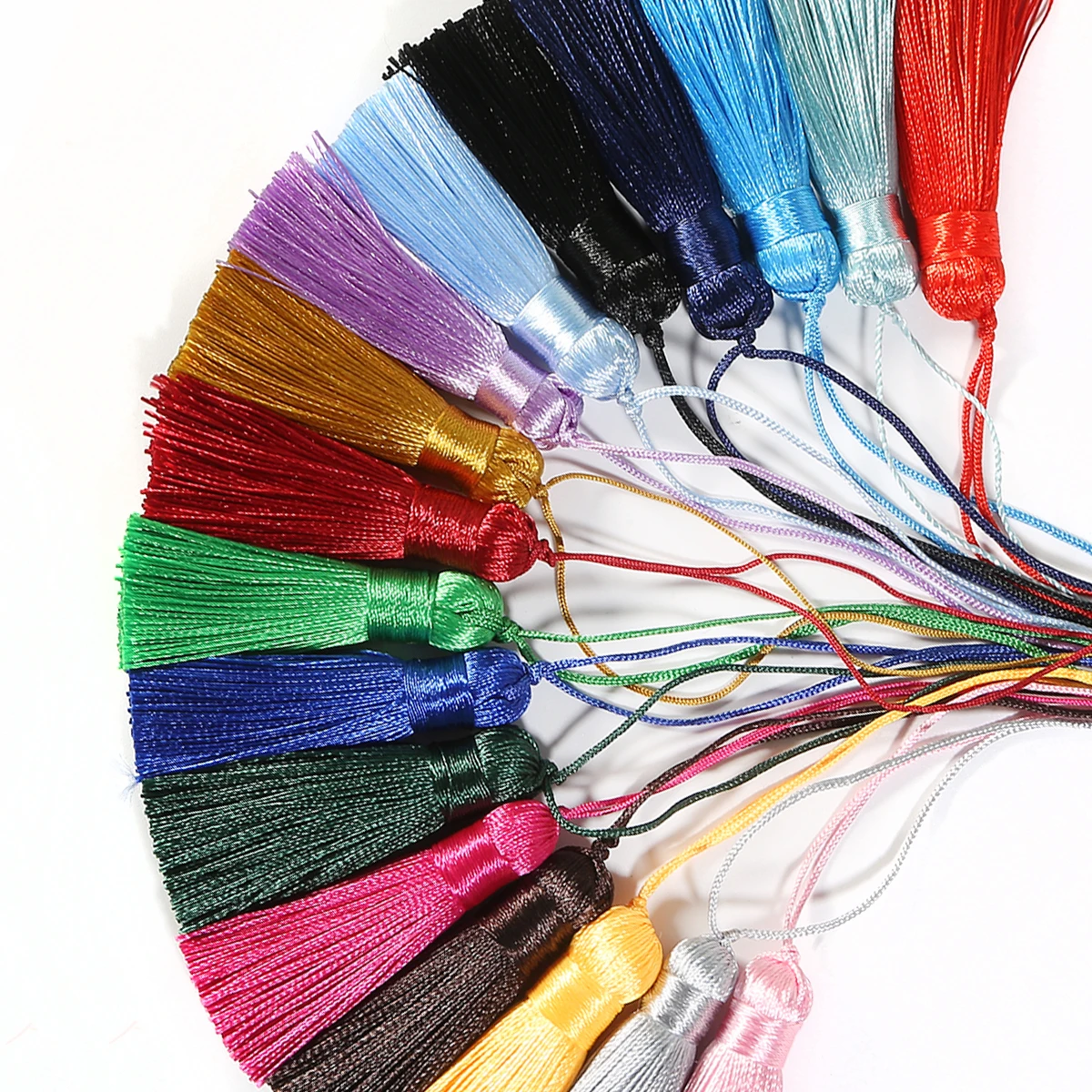 1PC Cotton Thread Fabric Tassel DIY Pendant Jewelry Bracelet Key Making Fringe Trim Craft Tassels Sewing Accessories