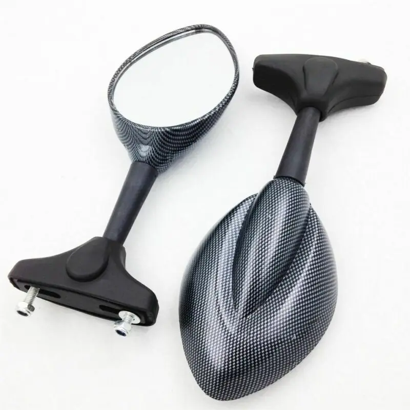 2pcs Motorcycle rearview mirror Carbon Side Mirrors Universal For Suzuki GSXR1100 1989-1995 GSXR750 1991-2005 For Kawasaki