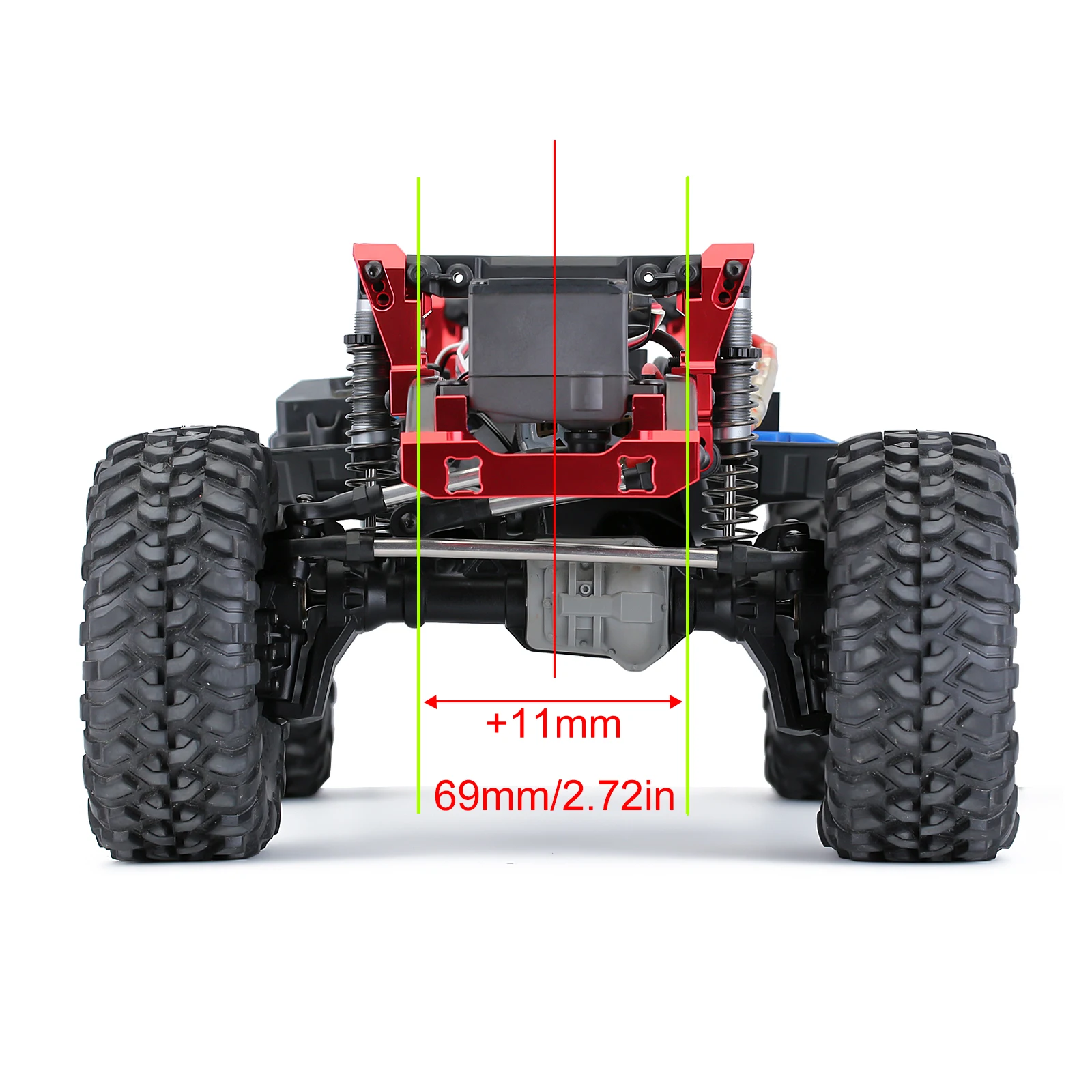 INJORA CNC in lega di alluminio anteriore e posteriore Shock Towers Mount per 1/10 RC Crawler TRX4 TRX-4 8216 parte di aggiornamento