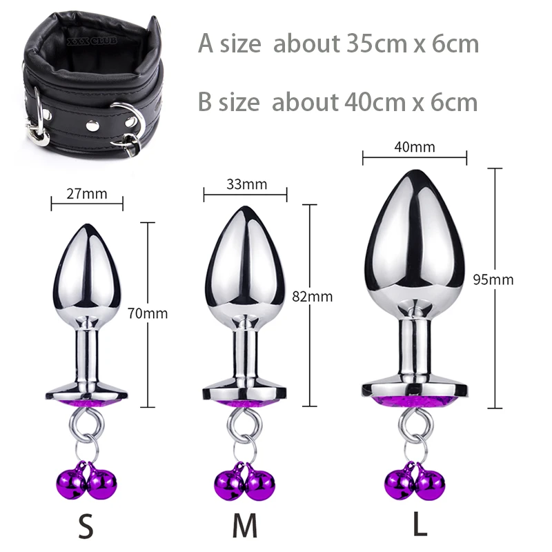 Thierry High-quality Anal Plug to Wrist Bondage Kit Bdsm Restraints Fetish Handcuffs Adult Games Product Sex Toys for Women Men