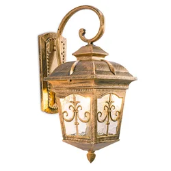 European Style Retro Outdoor Wall Light Balkon Sconce Lamp Waterproof Garden Decoration Outdoor Vintage Porch Lamps Black Bronze