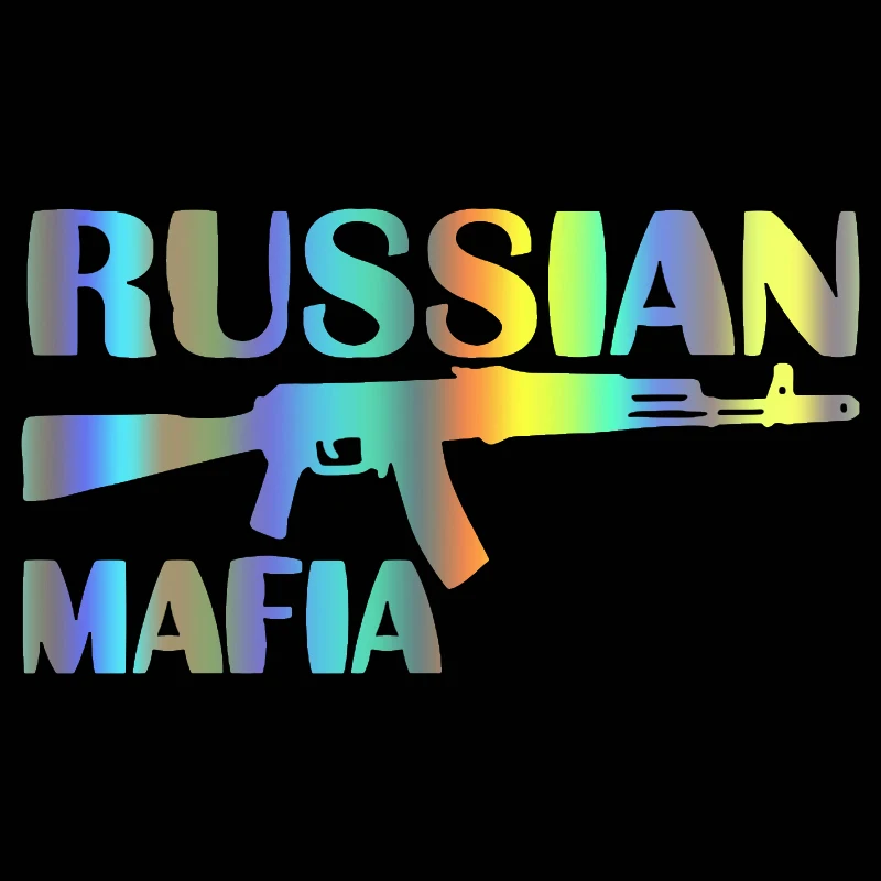 

22x12cm RUSSIAN MAFIA funny car sticker vinyl decal car auto stickers for car bumper window car decorations