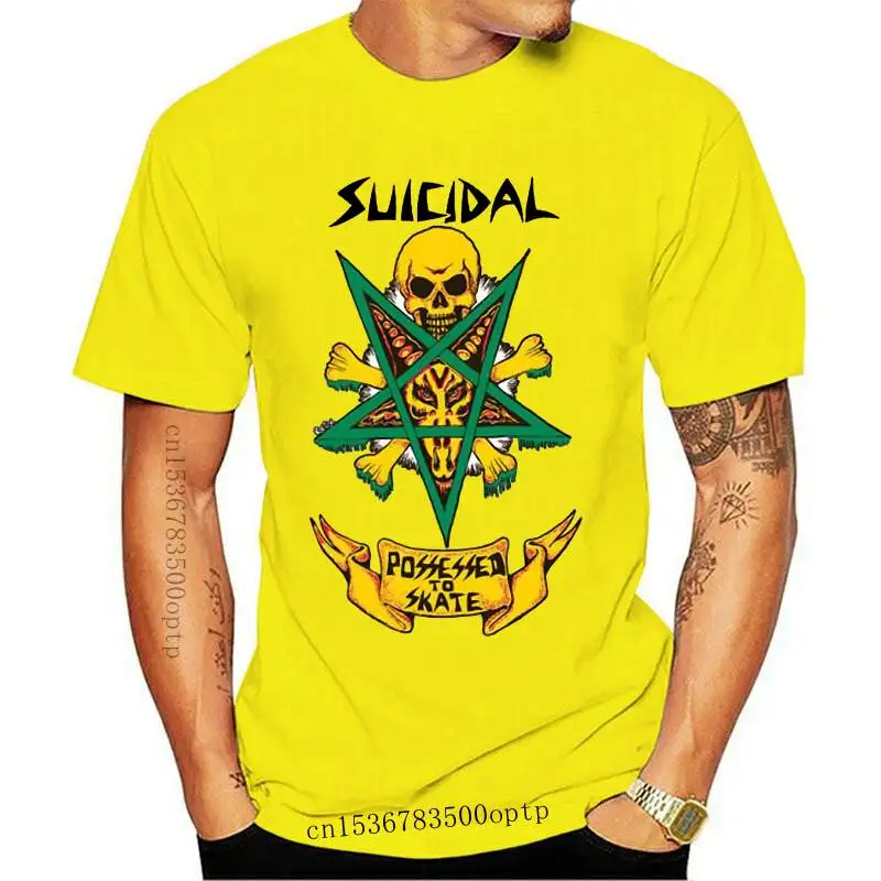 New Dogtown - X Suicidal Tendencies Possessed To Skate Mens Tee White Printed  T Shirt Short Sleeve Men