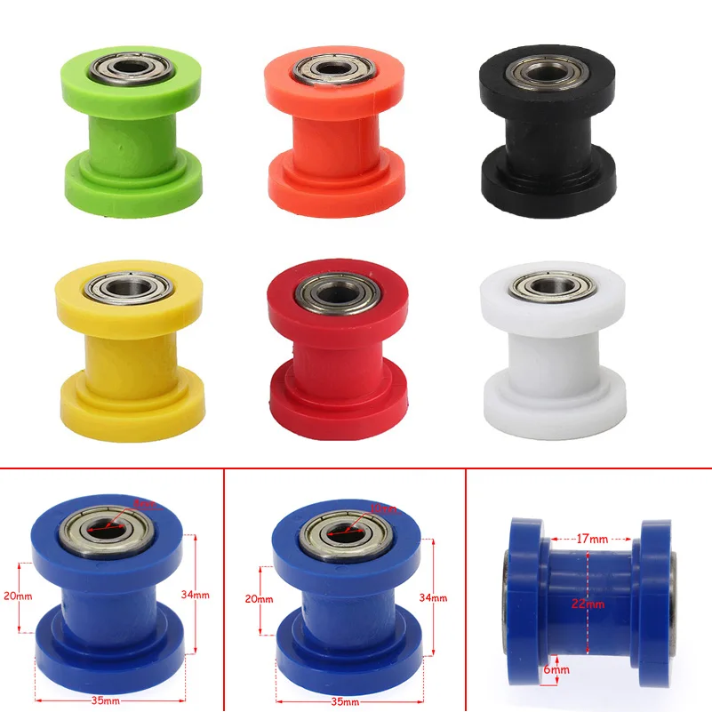 Motorcycle 8mm/10mm Chain Roller Tensioner Pulley wheel guide 125 XR CRF 50 KLX110 Thumpstar Pit  Pit Dirt Bike