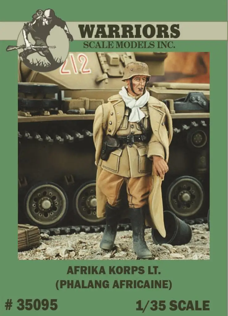 1/35 Afrika Korps LT. (Phalang Africaine) Resin Figure WARRIORS #35095 Unassembled Uncolored