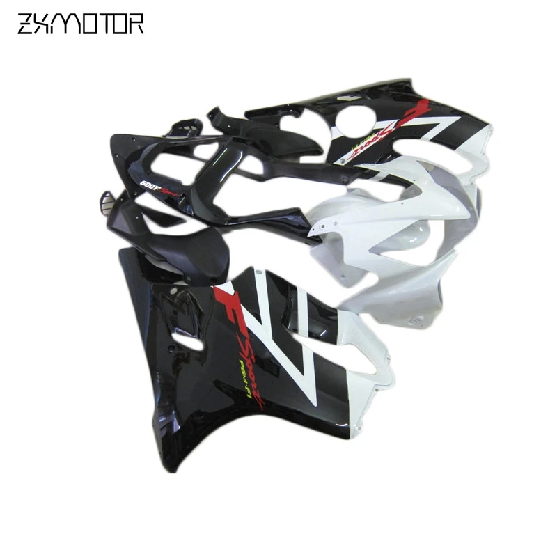 High Quality Injection Bodyworks Fairing kits for Honda CBR600 F4i 2001 2002 2003 white black set cbr 600 f4i 01 02 03 HB56