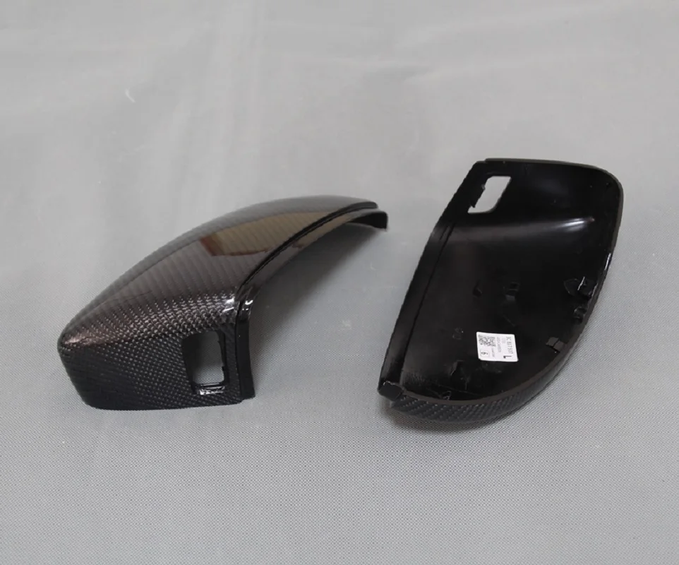 Replacement Style Carbon Fiber Car Side Mirror Cover Fit For Volkswagen Scirocco CC 2010 - 2013