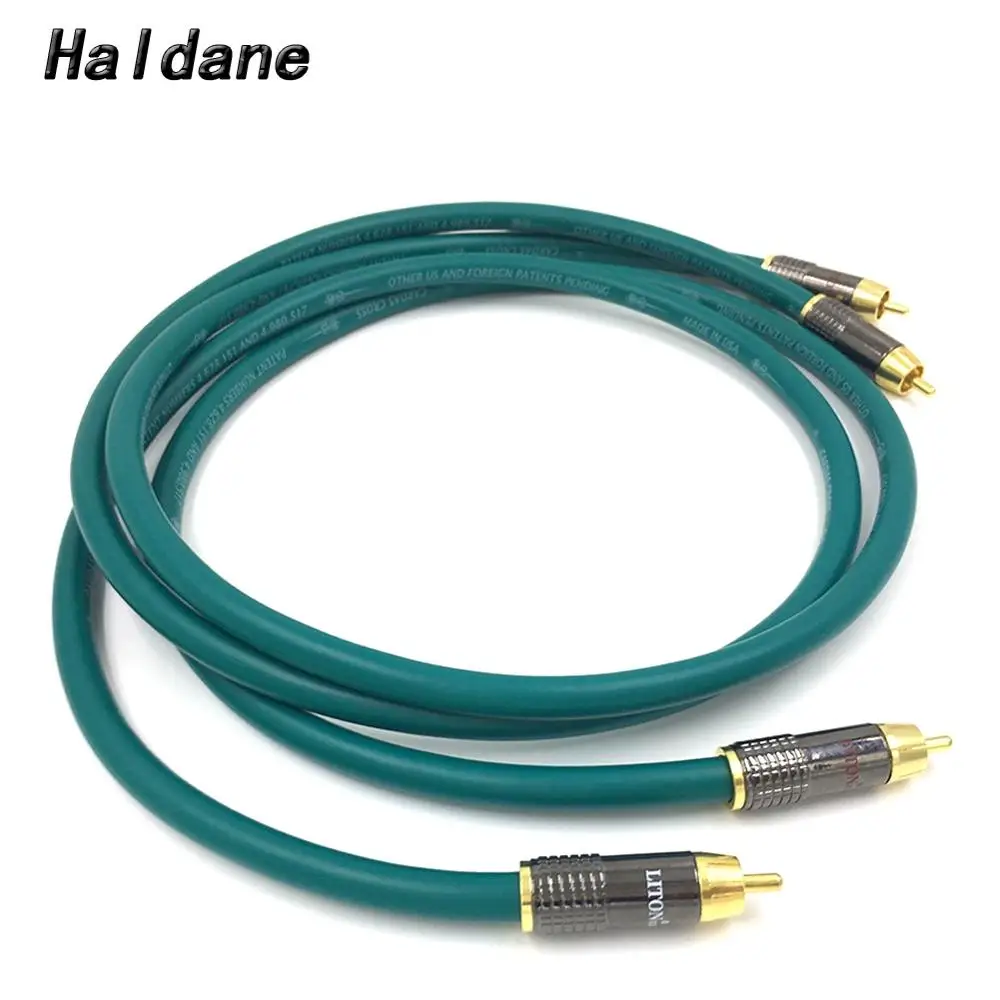 Haldane Pair HIFI Type-2 Gold Plated RCA Audio Cable HIFI Double RCA Audio  Signal Cable Rca High-end Corld for CARDAS CROSS