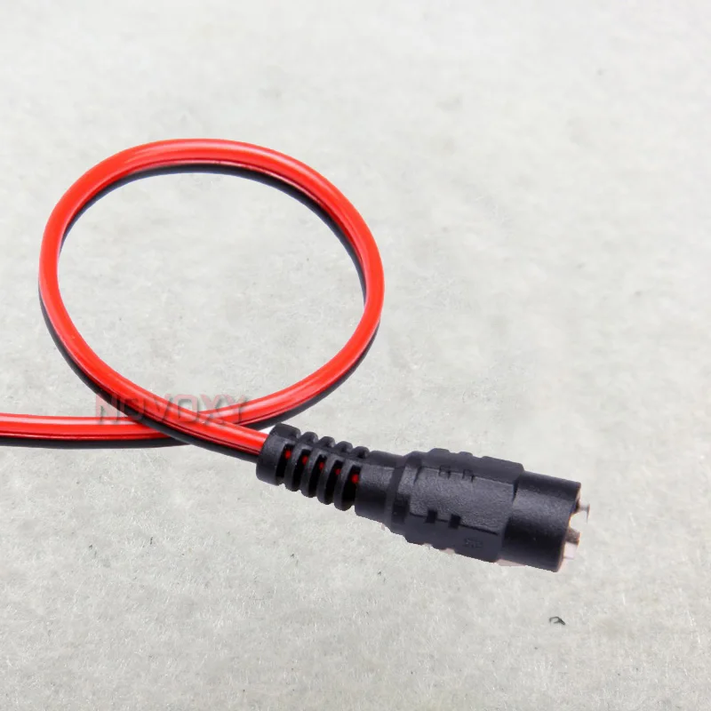 Cabo de alimentação fêmea 12v dc, conector macho e fêmea 5.5x2.1mm para câmera de segurança cctv