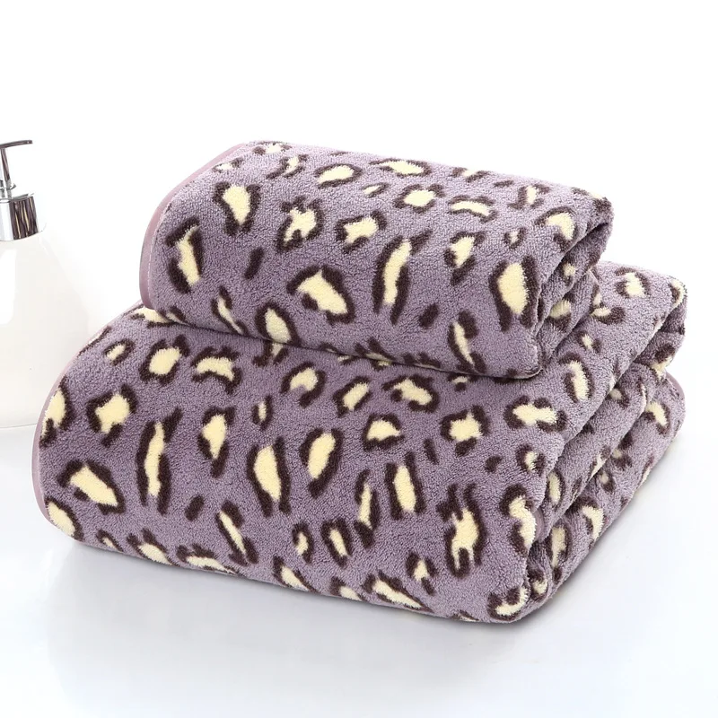 

Drop Shipping 2pcs Coral Fleece Absorbent Swimming Face Hand Bath Towel Sets Microfiber Towels Bathroom Towel Set