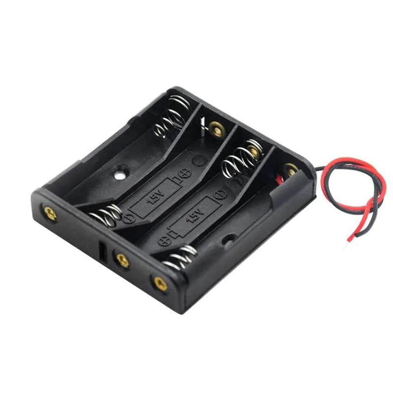 1pcs 1x 2x 3x 4x AAA Battery Box Case Holder With Wire Leads Battery Box Connecting Solder For 1-4pcs AAA Batteries