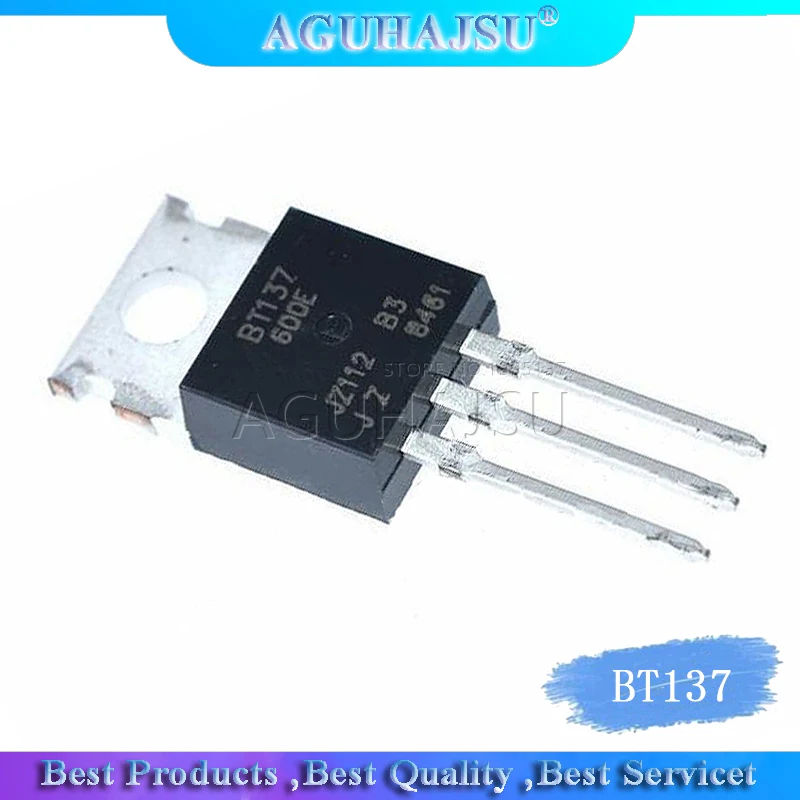 10pcs BT137-600E TO220 BT137-600 TO-220 BT137 137-600 137-600E Triacs sensitive gate 8A/600V new and original