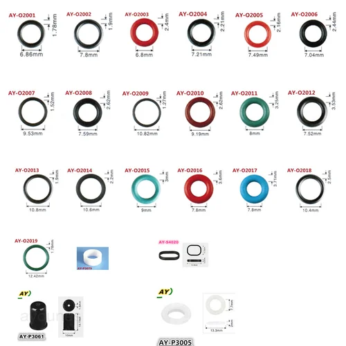 Kits de reparación de inyectores de combustible, sello de goma oring, tapa de plástico, piezas de repuesto de automóviles, envío gratis, 230 piezas por juego