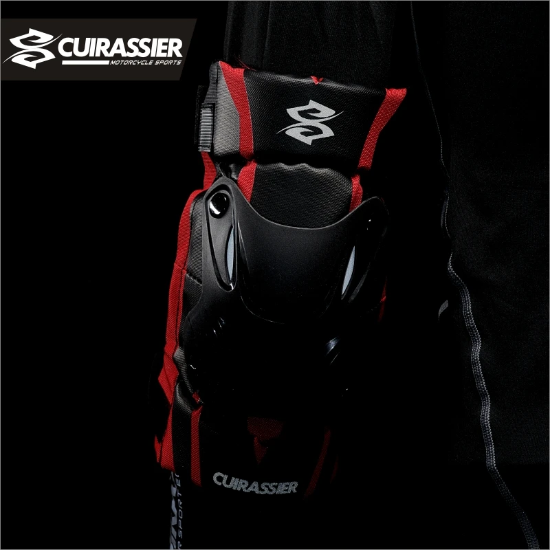 Cuirassier Adjustable Straps Sports Knee Elbow Pads EVA Protector Cycling Motorcycle Ski Snowboard Bike Motocross Brace Support