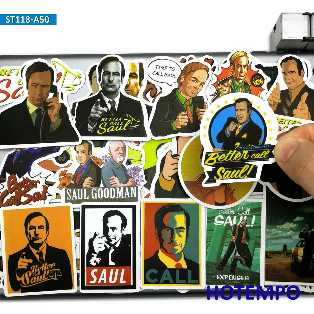 50Pieces TV Show Better Call Saul Stickers Breaking Bad Style for Phone Luggage Scrapbook Skateboard Guitar Laptop Funny Sticker