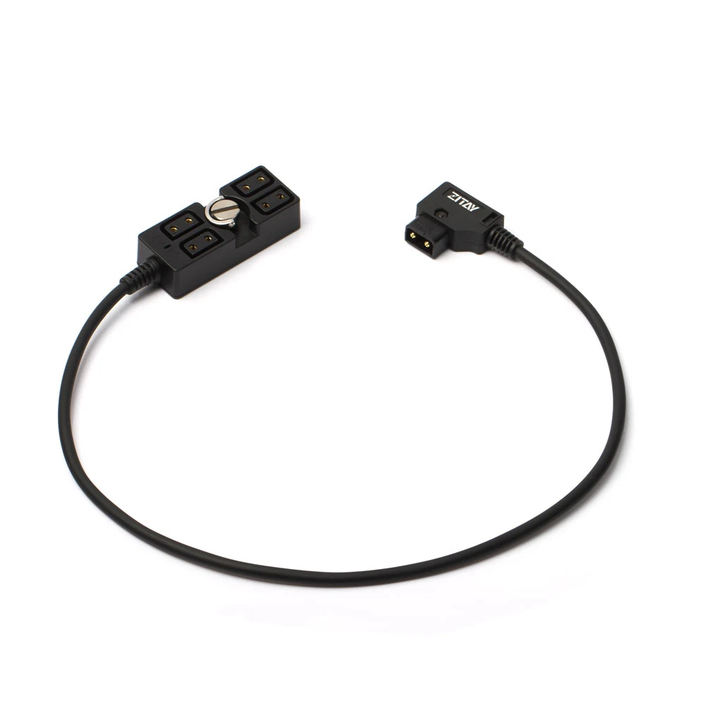 1/4 "สกรู PTAP Power Tap ปลอดภัย D-Tap 4-Port Connector แหล่งจ่ายไฟสาย Fr กล้องไฟสีทอง Mount V-Mount
