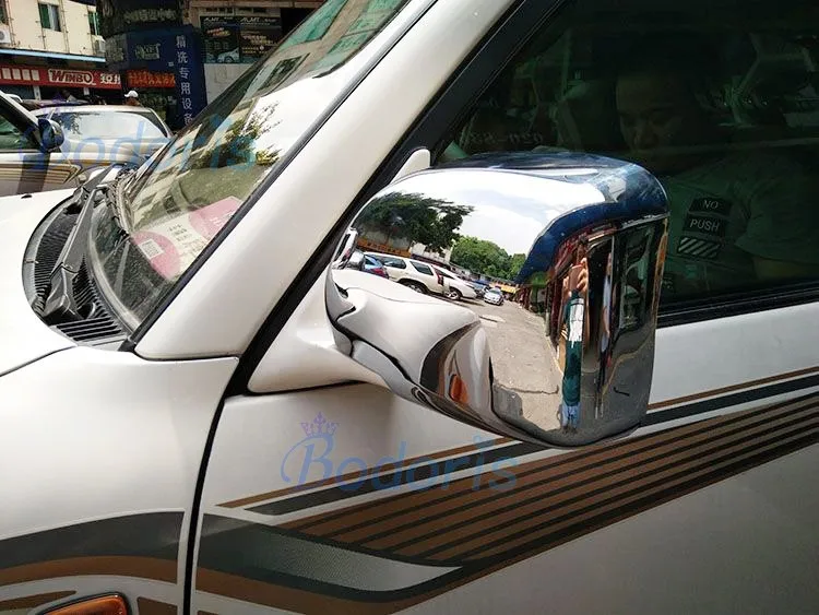 Accessories For Toyota Land Cruiser 100 LC100 Lexus LX470 1998-2007 Door Mirror Cover Overlay Panel Frame Chrome Car-Styling