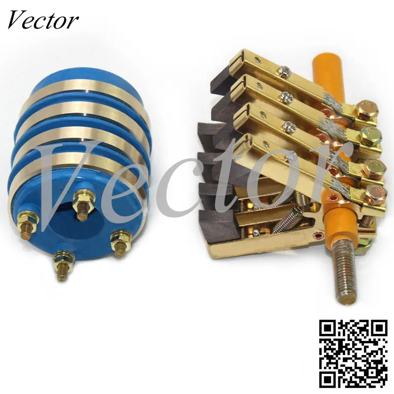 Imagem -02 - Way Way Coletor Anel de Cobre Carbono Escova Quadro Combinação Multicamadas Anel Deslizante Travesseiro Máquina Embalagem Acessórios ro 2