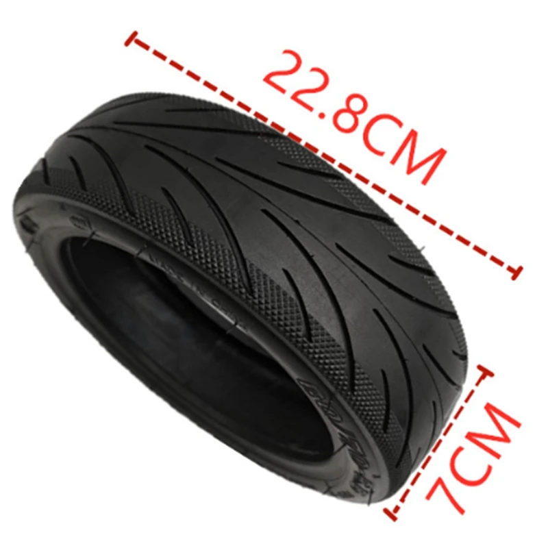 No Inflation Explode Proof Tire Compatible for Ninebot Max G30 60/70-6.5 Black Vacuum Tire with Valve