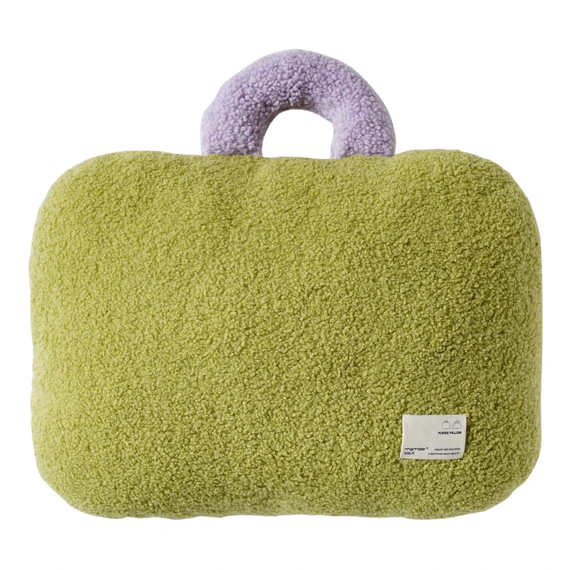 Velvet Home Cushion Portable Bag Pattern With Plush Cushion Living Room Backrest Massage Pillow Cojines подушка декоративая