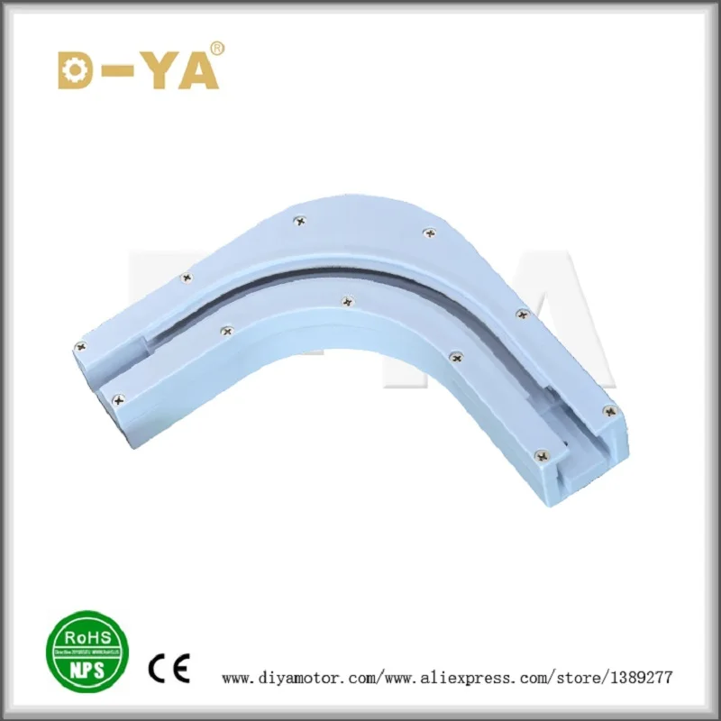 L-Shaped Aluminum Connector for Automatic Curtain Control System Electrical Motor Poles for Living Room