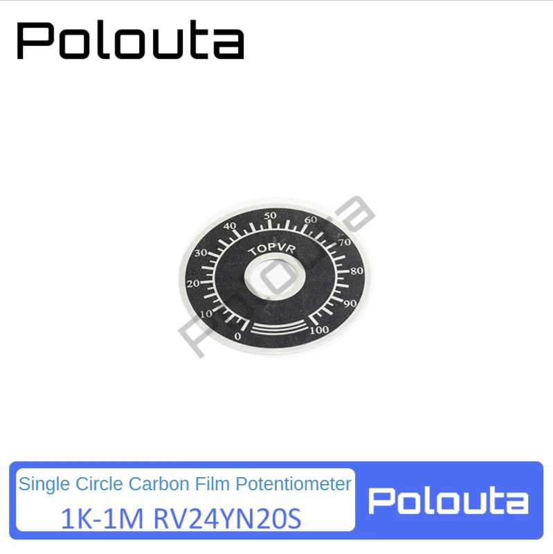 1 Pcs Single Lap Synthetic Carbon Film Potentiometer Knobs Super Potentiometers RV24YN20SB101-RV24YN20SB504 1K-500K/100-500R/1M