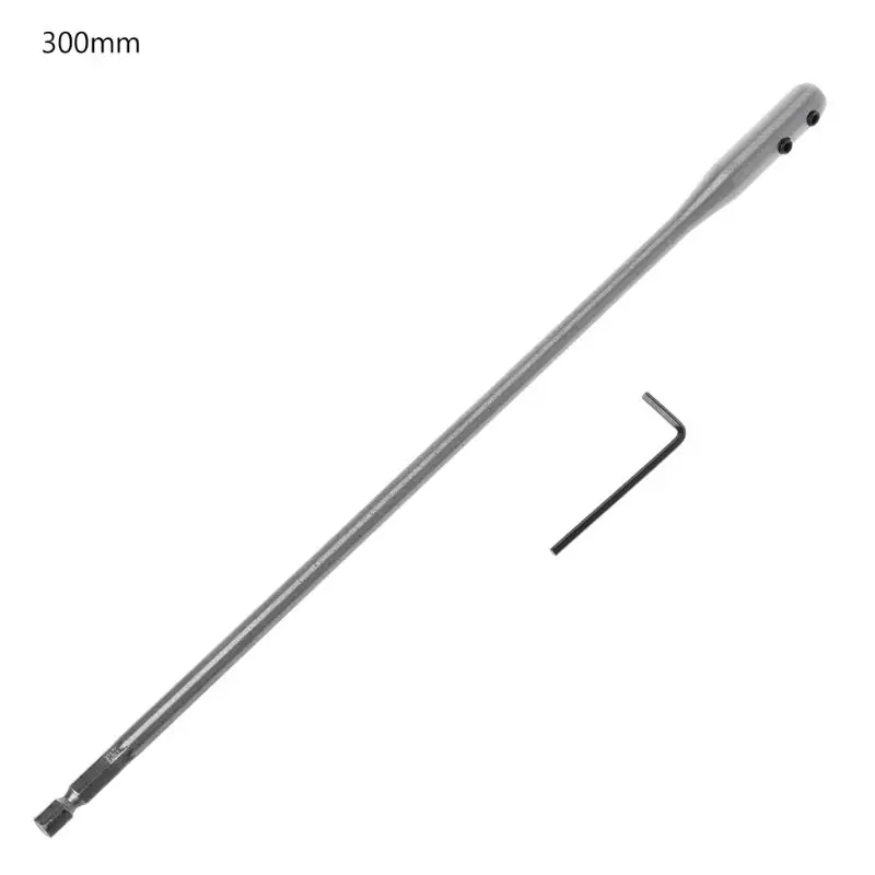 1 Set Drill Extension Connect Rod 150/300mm Fit For Flat Drill Bit Deep Hole Shaft Hex Extention Holder Connect Rod Tool