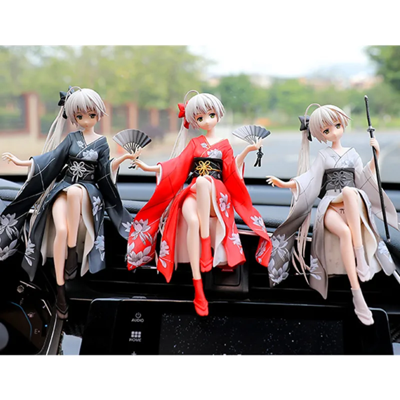 Japan Anime Kasugano Sora Yosuga no Sora  Figure PVC Action Figure Cute Girl Collection Model Doll Toys Cake car Ornaments