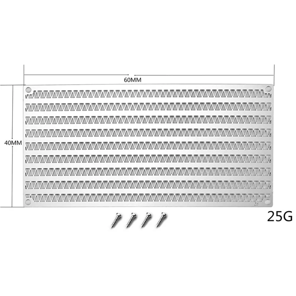 Metal Mesh Grille Simulatie Intake Hood Radiator Box voor 1/10 Axiale SCX10 III RC Auto Accessoires