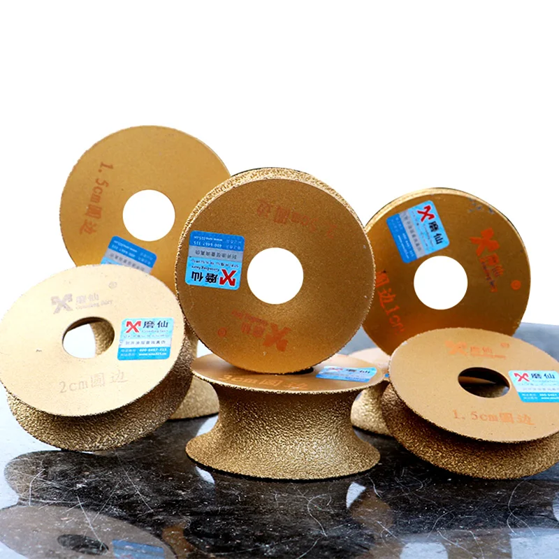 

Brazing diamond angle grinder stone grinding wheel semi-circular edging round glass pottery porcelain marble grinding