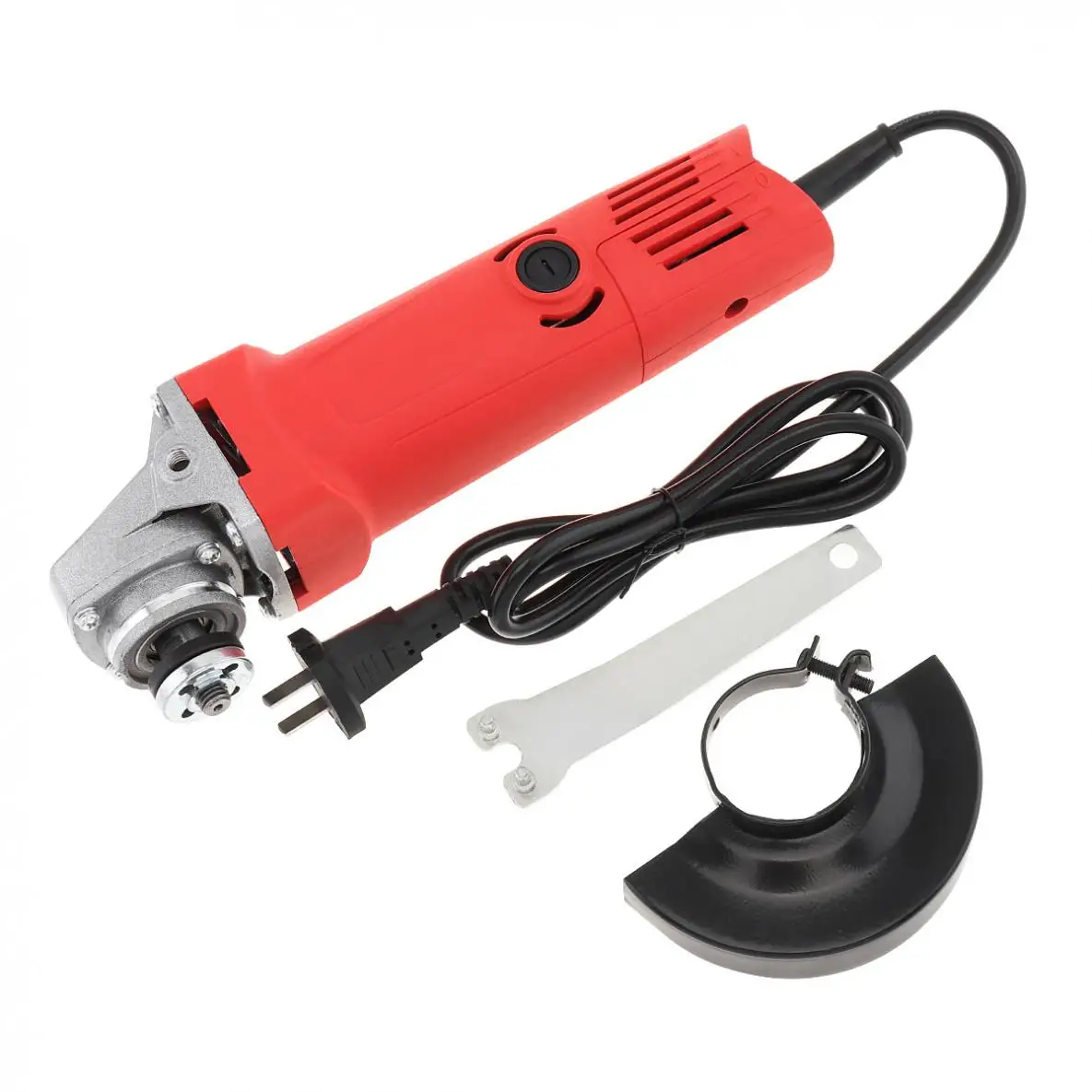 220V 700W 12000rpm Multifunction Electric Angle Grinder Protective Cover 100mm Polishing Disc for Household Factory Polishing