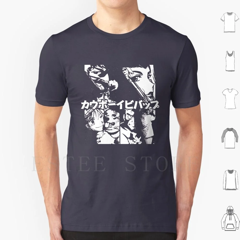 Let's Jam (blanco) Camiseta de algodón para hombre DIY estampado Jet Edward Bebop Faye Jet Black Faye Valentine Edward