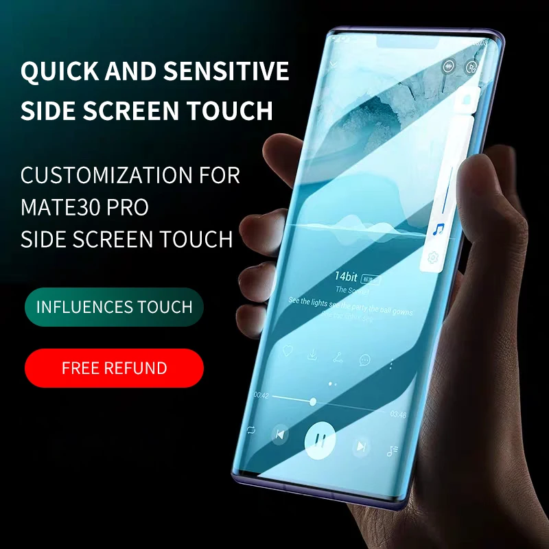2Pcs 3D UV Liquid Full Glue Clear HD Tempered Glass For Huawei Mate 20 30 40 50 60 P30 P40 P50 P60 Art Pro Screen Protector - Image 3