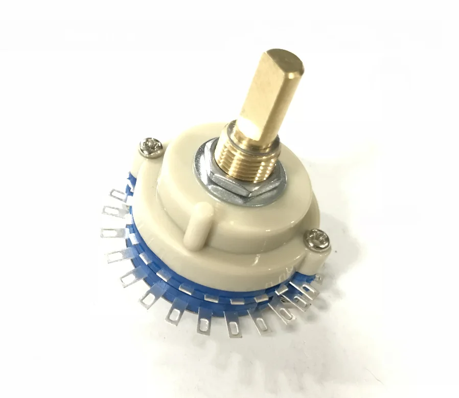 Kxm-5 high current sealed band switch 24 gear rotary switch 360 ° rotating shaft length 20mm