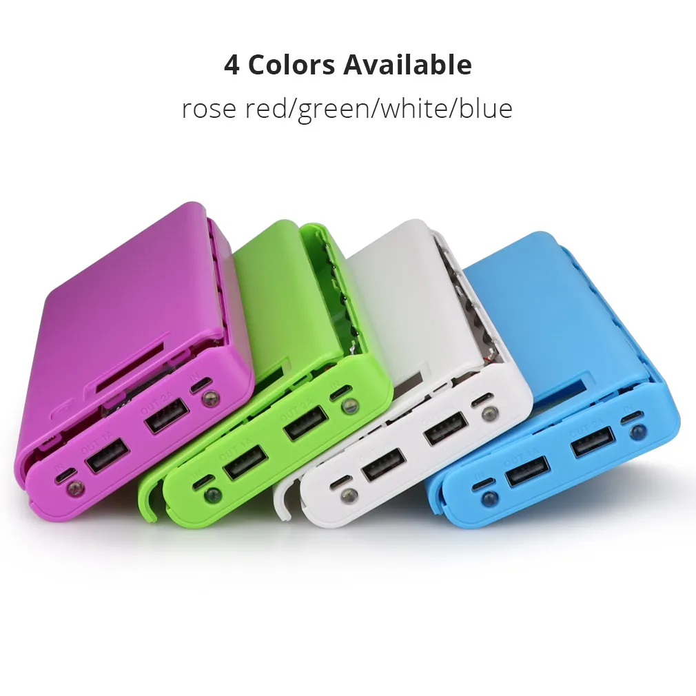 8 فتحات شاحن بطارية لتقوم بها بنفسك 8*18650 بطارية قابلة للشحن قوة البنك مع مؤشر LED الهاتف شحن سريع Powerbank ل شاومي